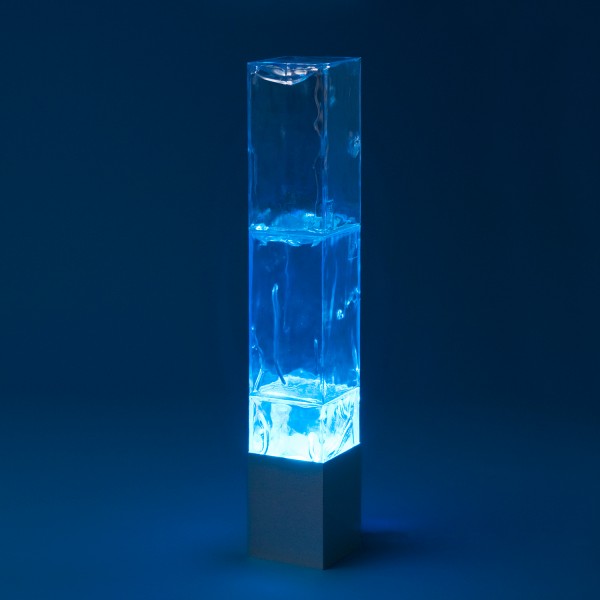 Synthetic ice pillar - illuminated Synthetic ice pillar - illuminated