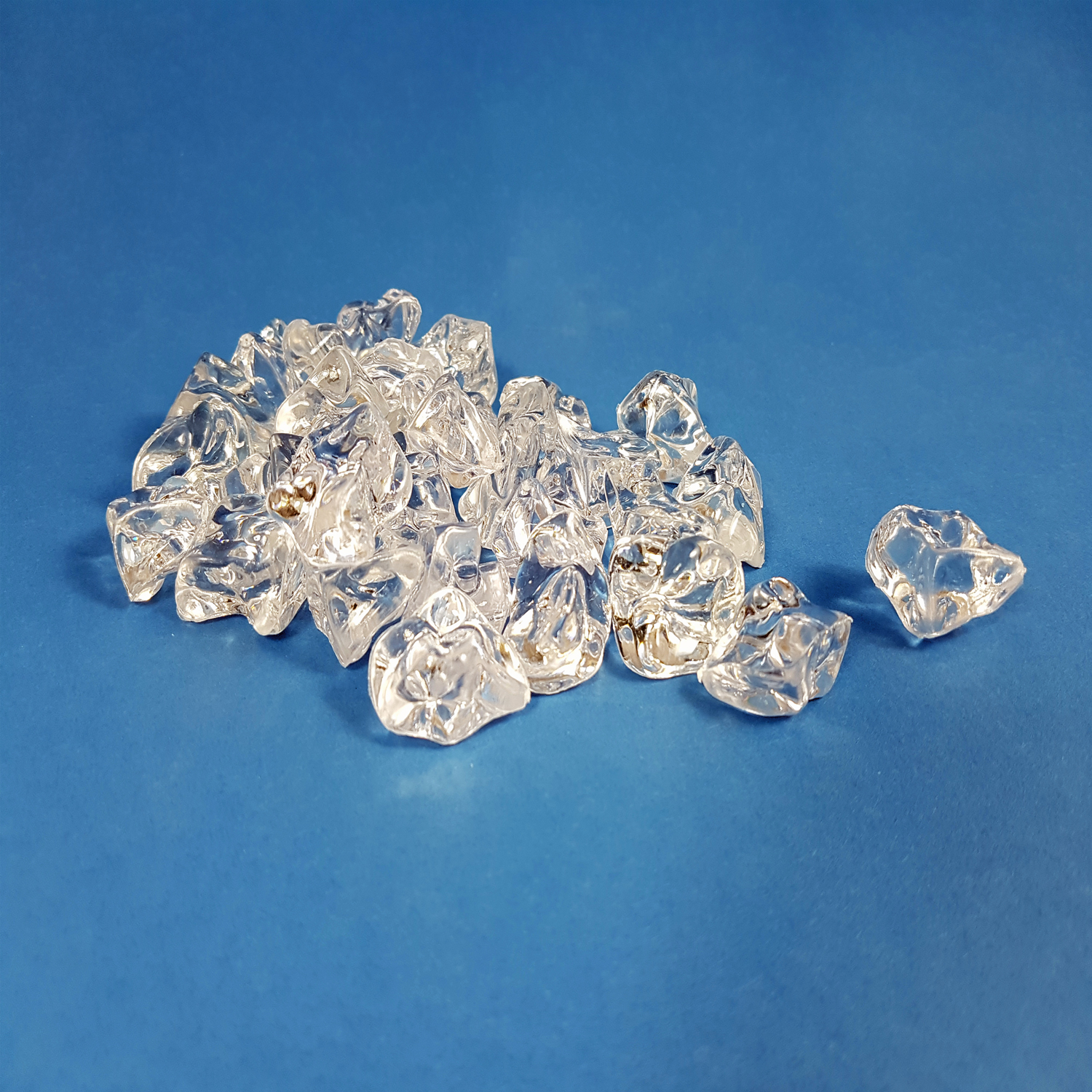 Artificial ice cubes genuine looking fake ice