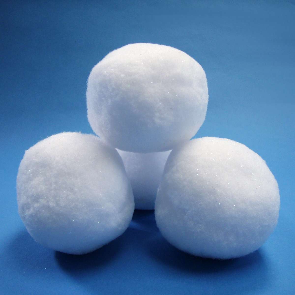 Decorative Snowballs made form cotton wool for indoors