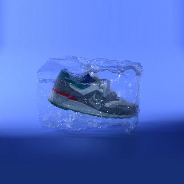 Schuh im Eisblock Schuh im Eisblock