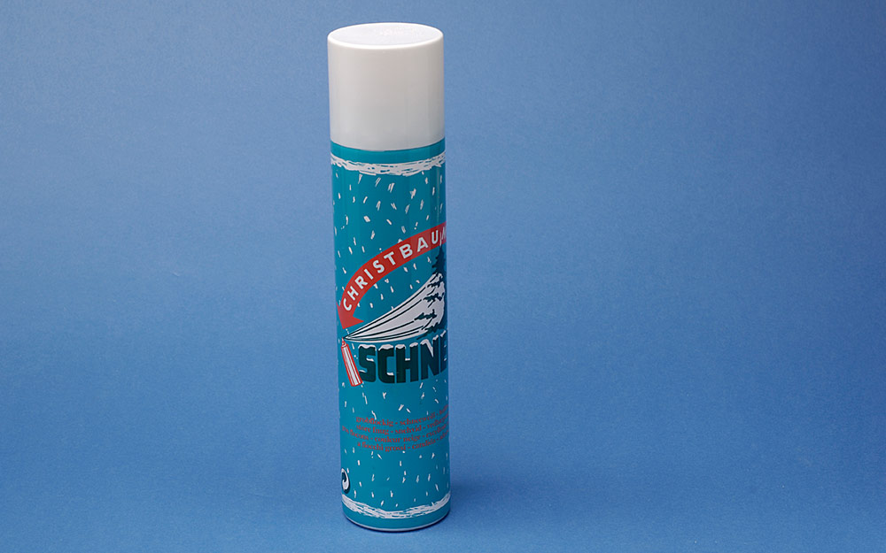 Snowspray, sprayable snow and ice-flower spray 